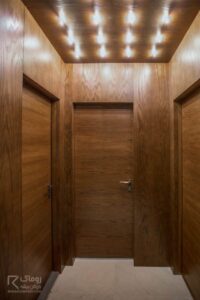 درب اتاق چوبی ساده و مدرن