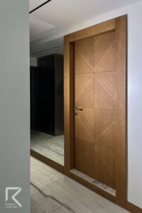 درب روکش جناقی چوبی