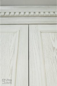 تاج کمد دیواری کلاسیک و لوکس با رنگ پتینه