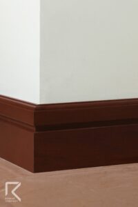 مدل قرنیز برش پله ای قهوه ای سوخته