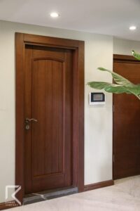 درب اتاقی چوبی روستیک