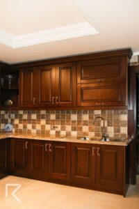 کابینت لاکچری کلاسیک روکش بلوط