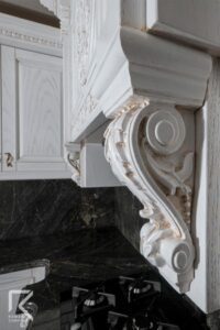 تاج کرم طلایی کابینت هود سوپر لاکچری