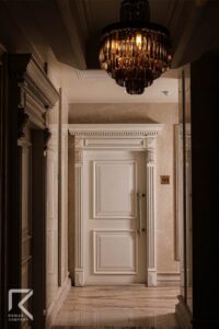 درب ضد سرقت روکش بلوط دو قاب