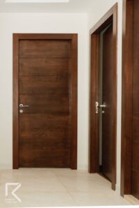 درب اتاقی ساده روکش چوب