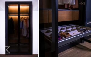 کمد دیواری مدرن شیشه ای