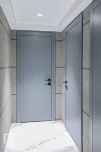 درب اتاقی طوسی مدرن