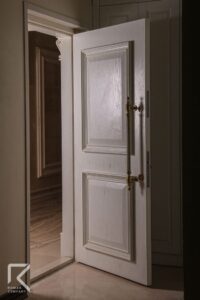 درب ضد سرقت روکش بلوط دو قاب