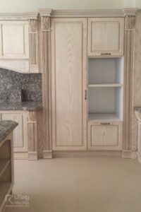 کابینت تمام چوب بلوط خام
