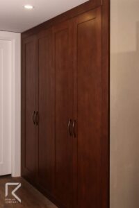 طرح کمد ساده چوبی