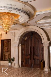 درب لابی مجلل چوبی