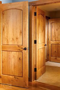 درب دو قاب چوبی آپارتمان