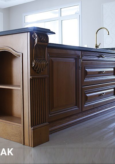 جزیزه کابینت آشپزخانه تمام چوب و لوکس