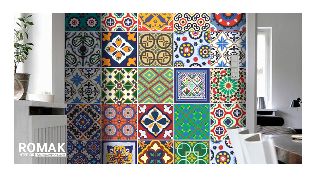 کاشی با نقوش سنتی
