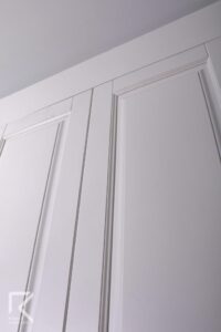 مدل کمد سفید چوبی قابدار نئوکلاسیک