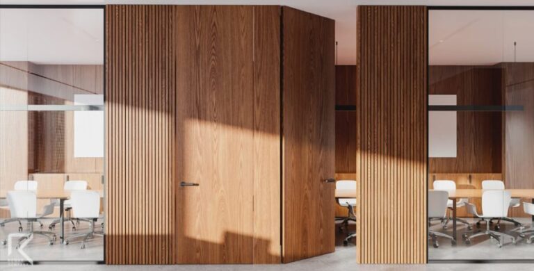 درب چوبی آکاردئونی: راهنمای جامع خرید، نصب و نگهداری