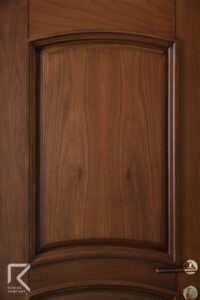 پنل درب هلالی کلاسیک تمام چوب