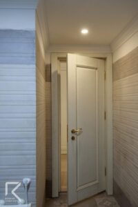 درب تک قاب چوبی پتینه لوکس