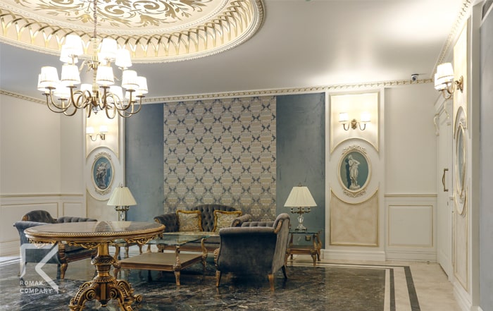 کاغذ دیواری پذیرایی
