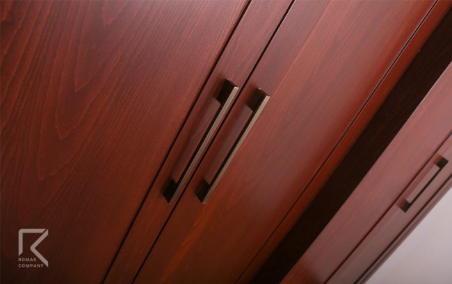 کمد تمام چوب نئوکلاسک ماهاگونی