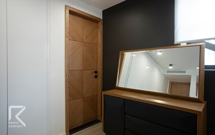 درب حمام و دستشویی پلای وود