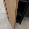 کابینت آشپزخانه مدرن مشکی و چوب اوک لند، تصویر شانزدهم