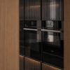 کابینت آشپزخانه مدرن مشکی و چوب اوک لند، تصویر 21