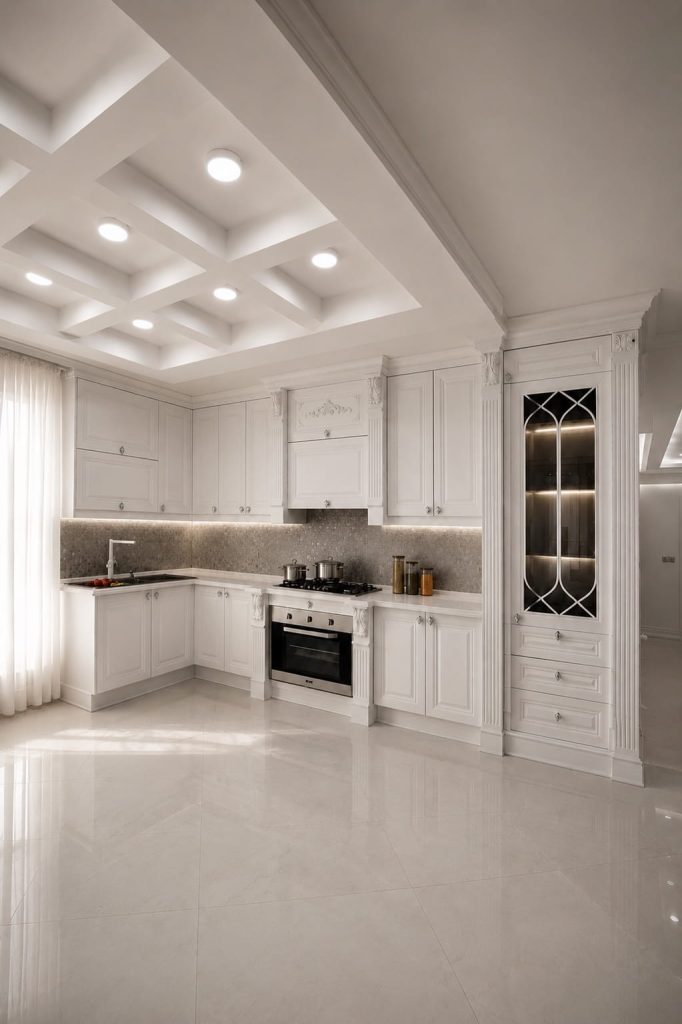 کابینت کلاسیک سفید واندرلند